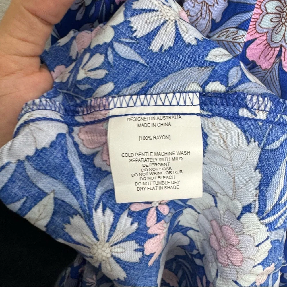 Abel The Label Blue Bell Cottage Floral Maxi Dress‎ - Picture 8 of 9